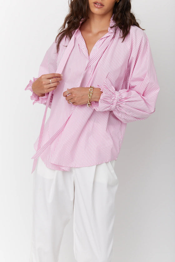 Danill Shirt Pink Stripe
