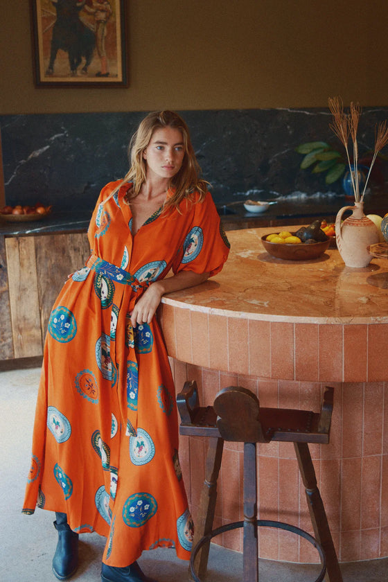 Carla Orange Dress