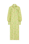 Marigold Dress Green Floral Tile