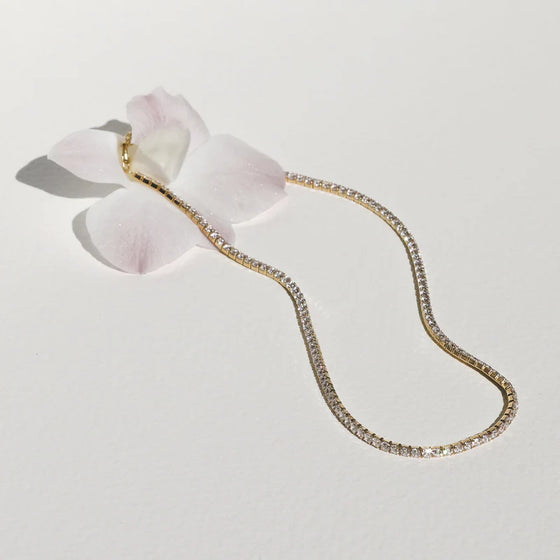 Aspen Tennis Necklace - Gold