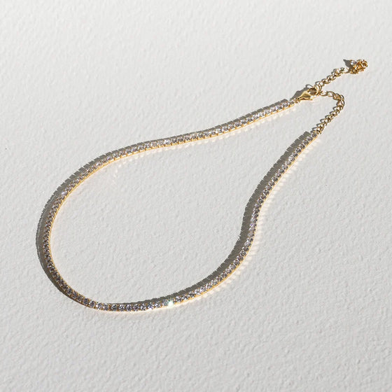 Aspen Tennis Necklace - Gold