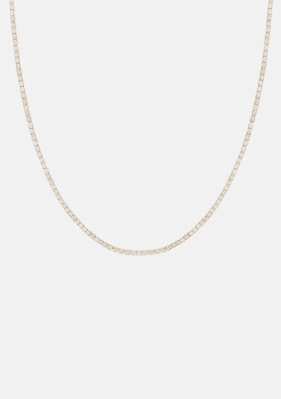 Aspen Tennis Necklace - Gold