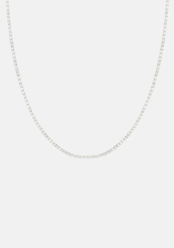 Aspen Tennis Necklace - Silver