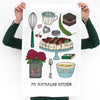 Artist Tea Towel - My Australian Kitchen