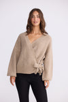 Monteith Wrap Knit - Oat Marle