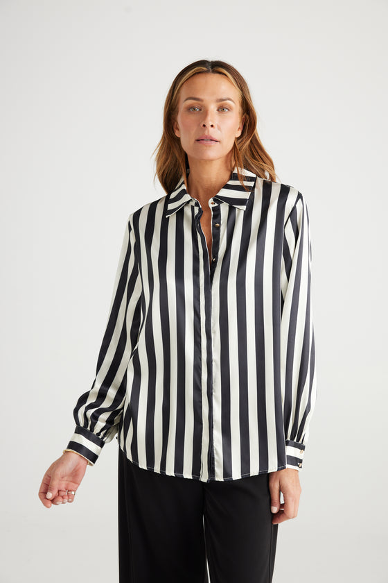 Sampson Shirt Midnight Stripe