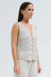 Transit Waistcoat Sand Stripe