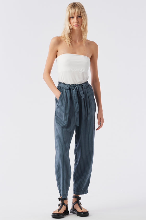 Stripe Pant White
