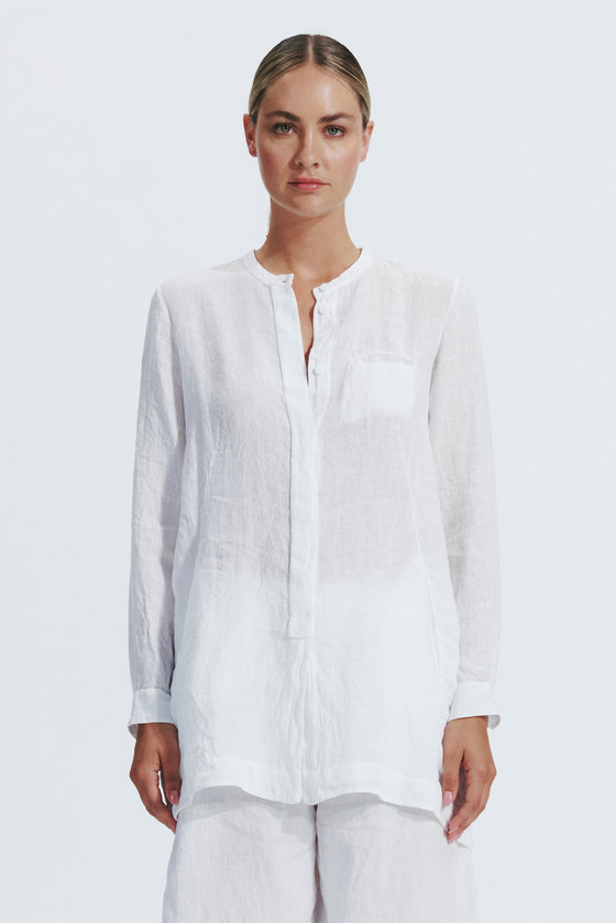 Linen Longline Shirt