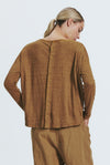 Linen Button Back Tee