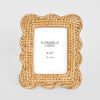 Scallop Rattan Photo Frame 6x4