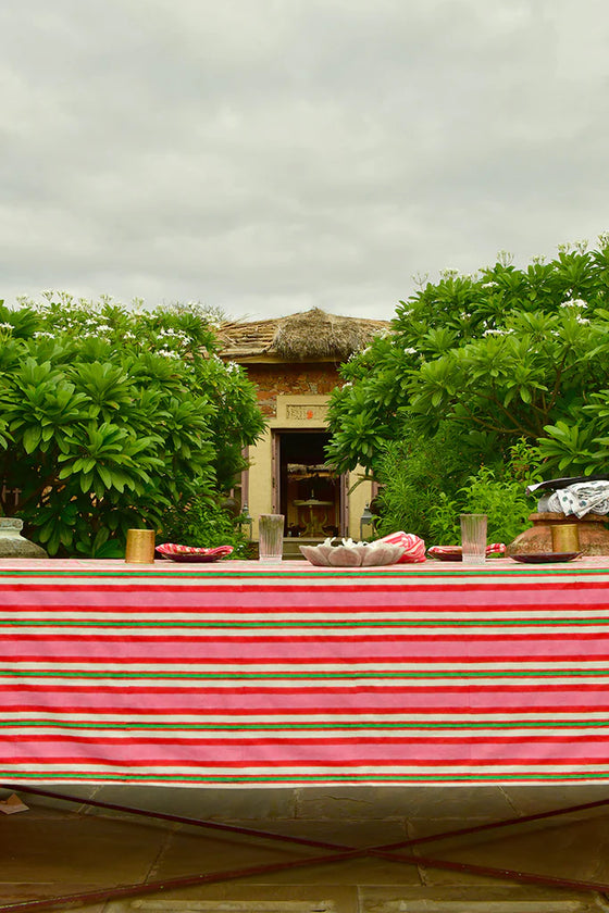 Calypso Stripe Tablecloth 12 seater
