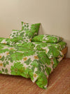 Marigold Leaf Linen Quilt Cover - King