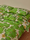 Marigold Leaf Linen Quilt Cover - King