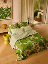 Marigold Leaf Linen Quilt Cover - King