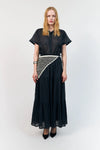 Diamond Maxi Skirt - Black