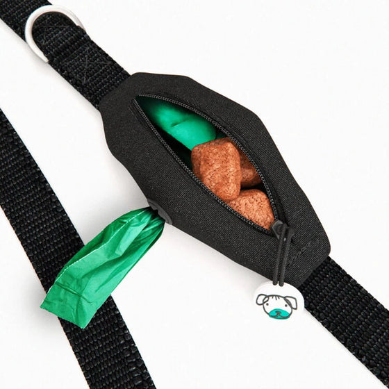Dog Lead with Poo Bag Holder