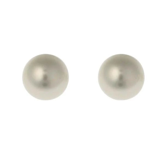 QUINN BUTTON FRESHWATER PEARL STUD EARRINGS