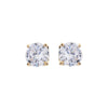 5mm Yellow Gold Claw Set CZ Stud