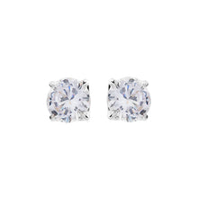  5mm Silver Claw Set CZ Stud