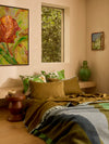 Marigold Leaf European Pillowcases - set of 2