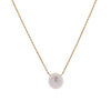 EVELYN FRESHWATER PEARL ON FINE GOLD ROLLED CHAIN