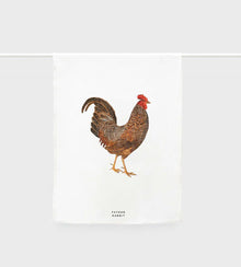  Father Rabbit Rooster Tea Towel
