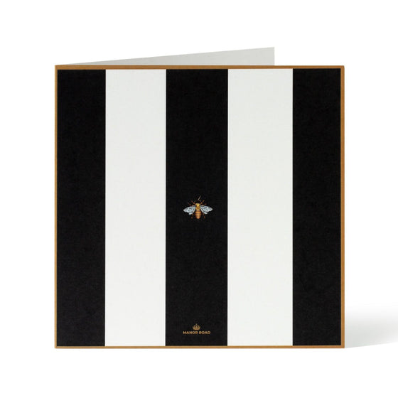 Blank Greeting Card - Striped Bee