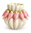 Pink and Green Large Bird Vase