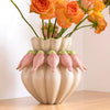 Pink and Green Large Bird Vase