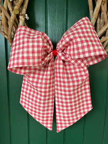  PRE-ORDER - Christmas Bows Red Gingham