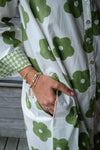 Poppy Flower Shirt dress Sweet pea