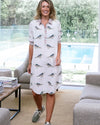 Birdy Shirt Dress White
