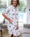 Birdy Shirt Dress White