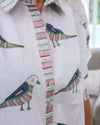 Birdy Shirt Dress White