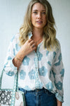 Poppy Flower Shirt Chambray