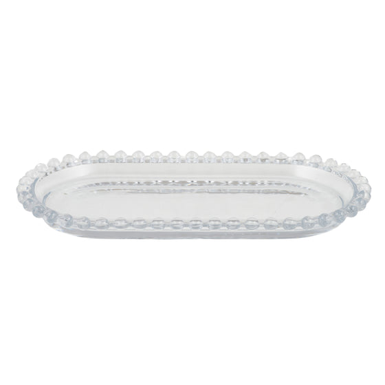 Maya Glass Oval Platter