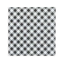  Gingham Black & White Napkin 20 pack