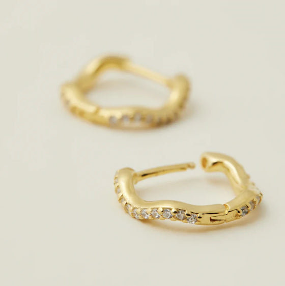 Luna Wave Huggies - Gold