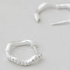 Luna Wave Huggies - Silver
