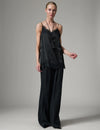 Lisa Silk Singlet Black