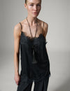 Lisa Silk Singlet Black