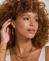 Riley Gold Hoop Earrings Large