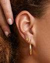 Riley Gold Hoop Earrings Small