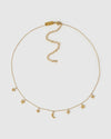 Moondust Gold Charm Necklace