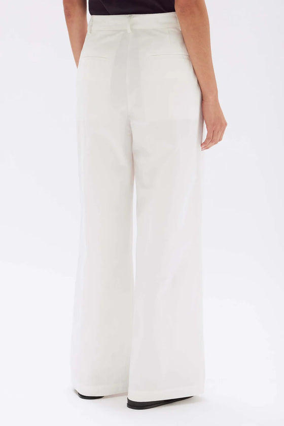 Macy Poplin Pant White