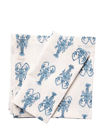  Lobster Napkin 4 Blue
