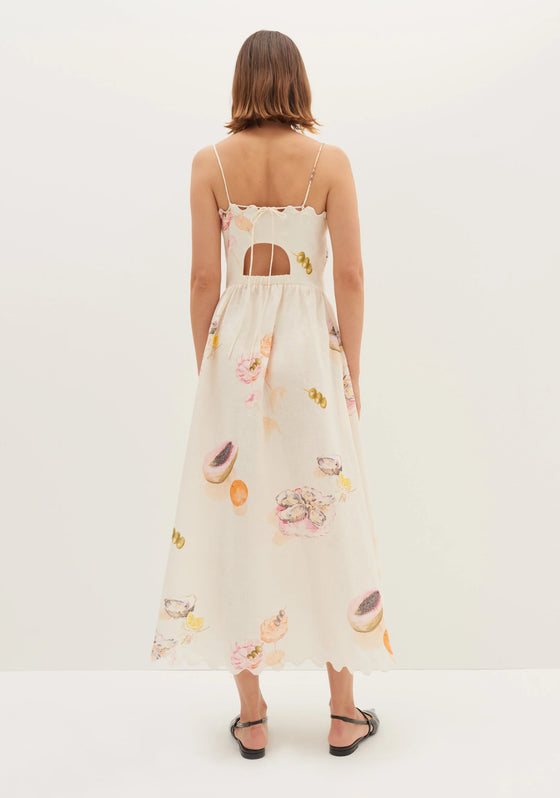 Aperitivo Linen Strappy Dress
