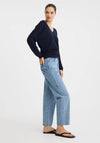 Micah V Neck Pullover Navy