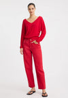Micah V Neck Pullover Poppy